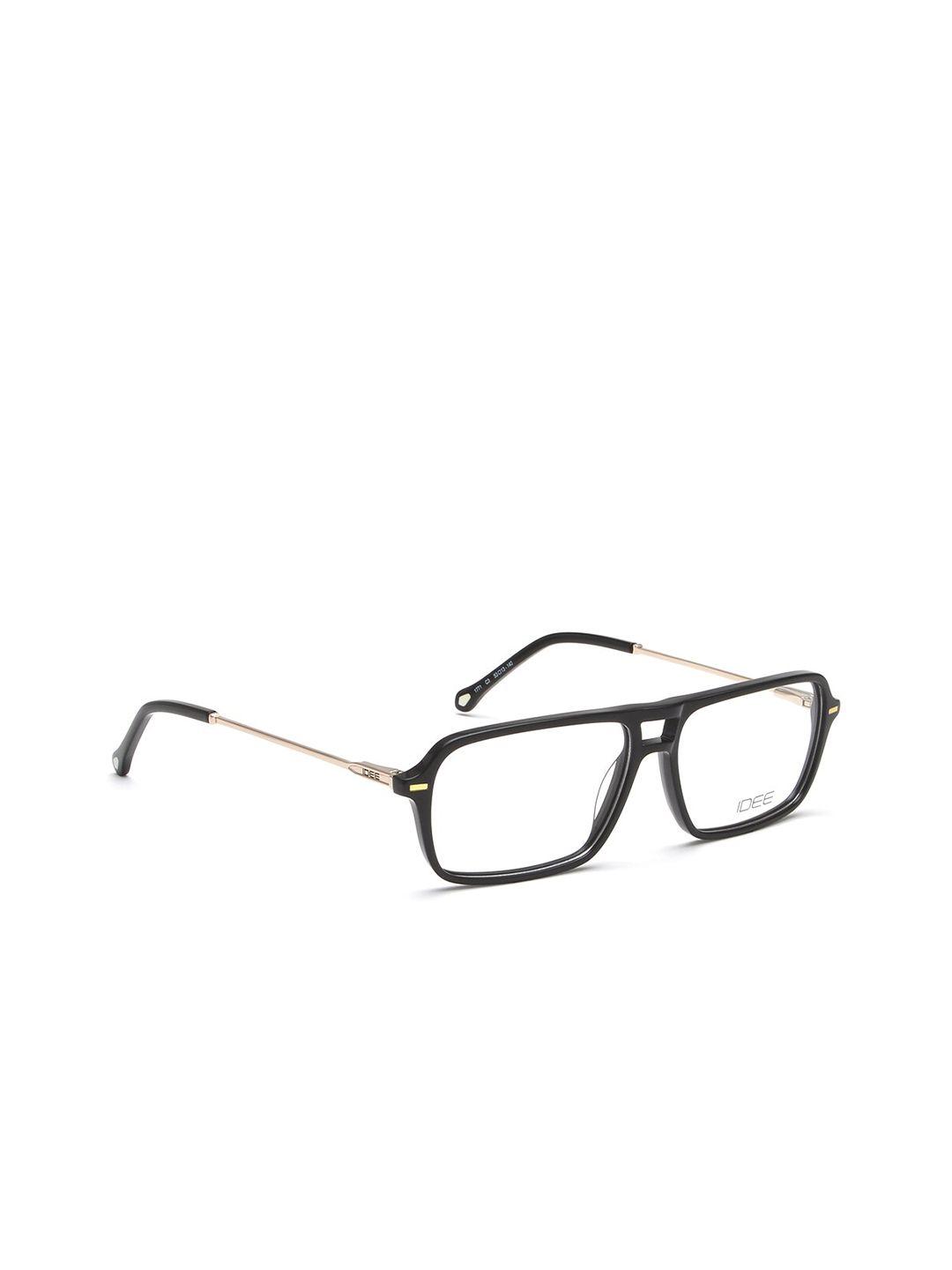 idee men black & white full rim rectangle frames