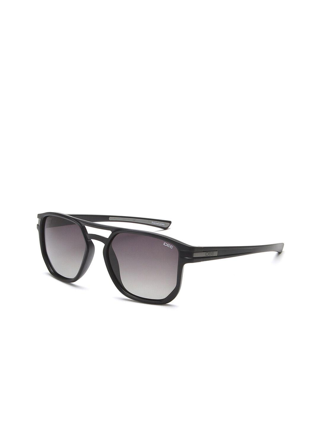 idee men black lens & black square sunglasses with uv protected lens