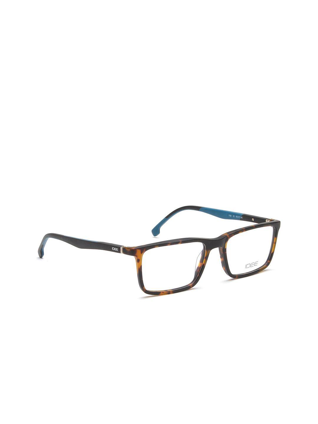 idee men brown & brown full rim rectangle frames