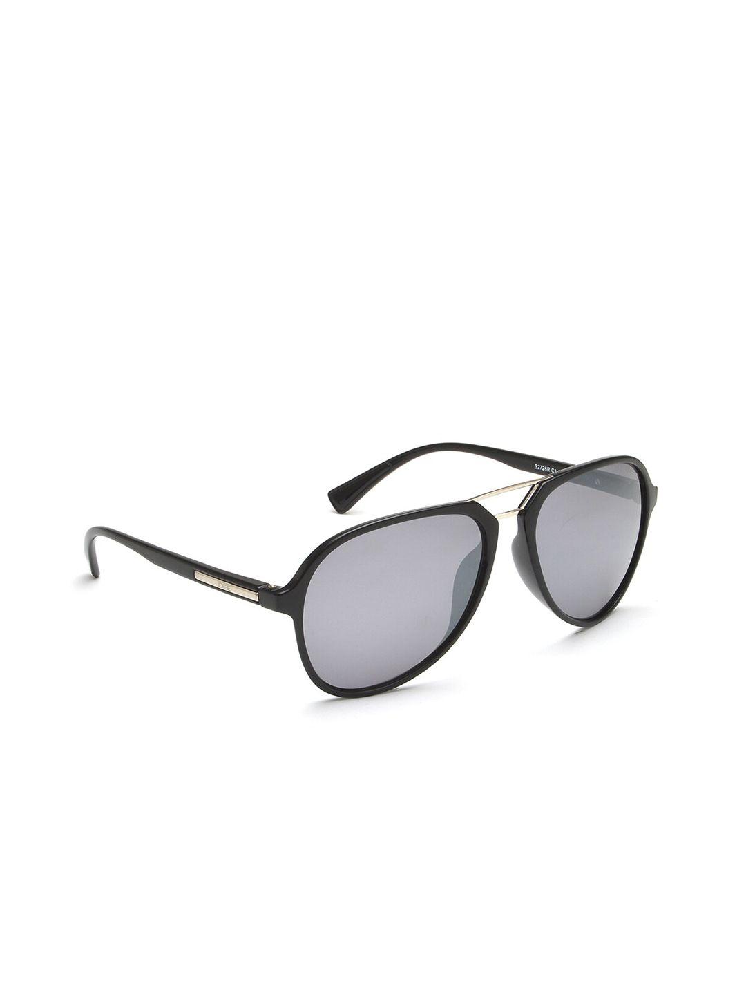 idee men grey lens & black aviator sunglasses with uv protected lens ids2726rc1sg