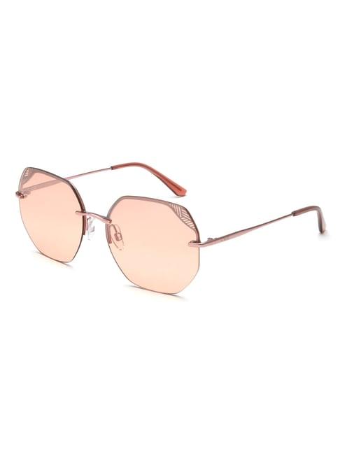 idee orange geometric sunglasses for women