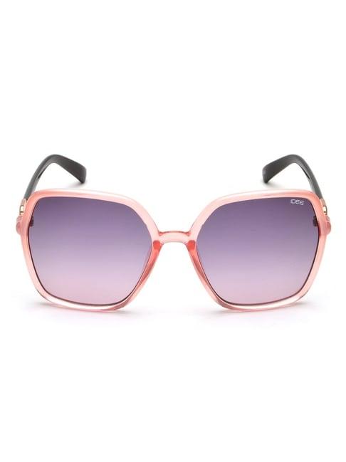 idee purple hexagon uv protection sunglasses for women