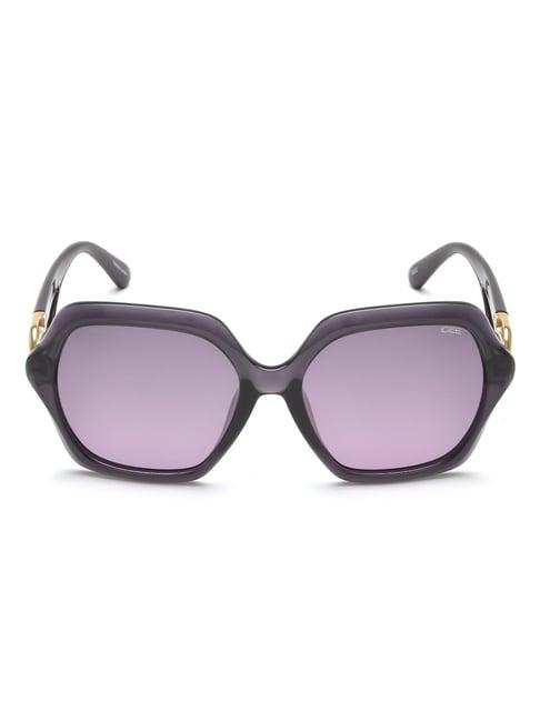 idee purple square uv protection sunglasses for women
