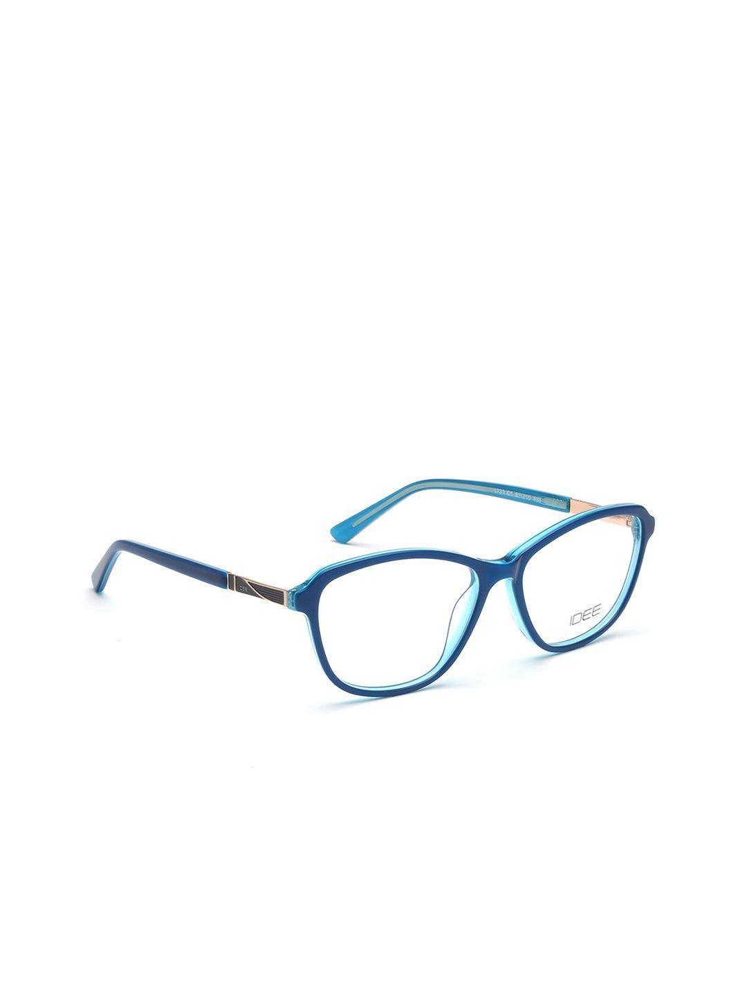 idee women blue full rim square frames