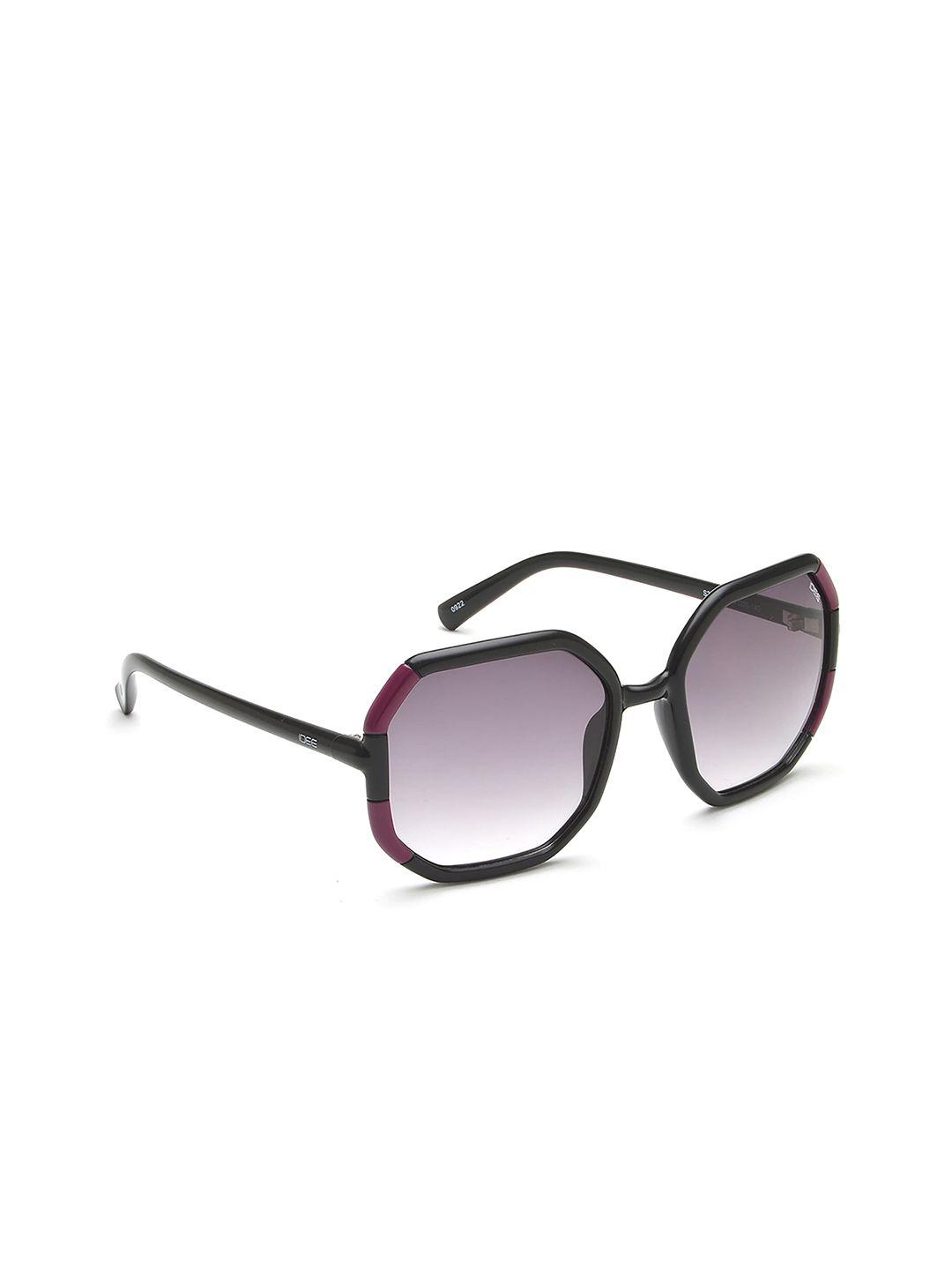 idee women hexagon sunglasses with uv protected lens
