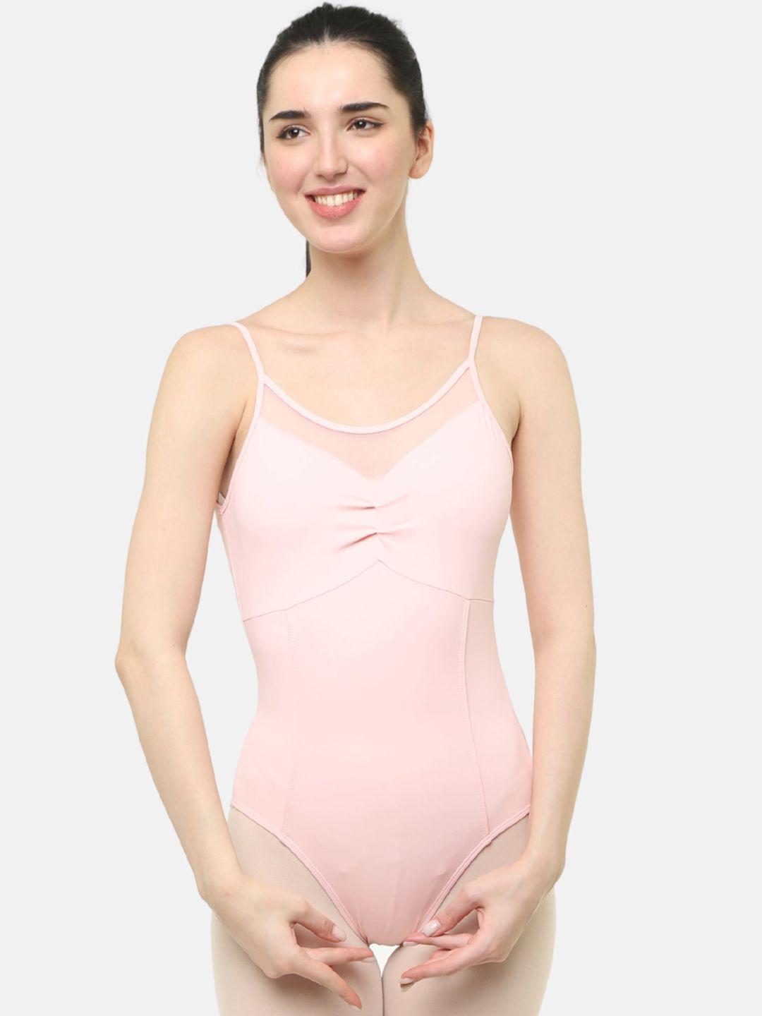 ikaanya skin friendly shoulder straps ballet leotard bodysuit