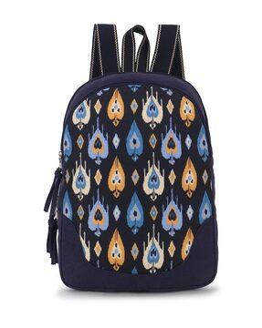 ikat pattern everyday back pack