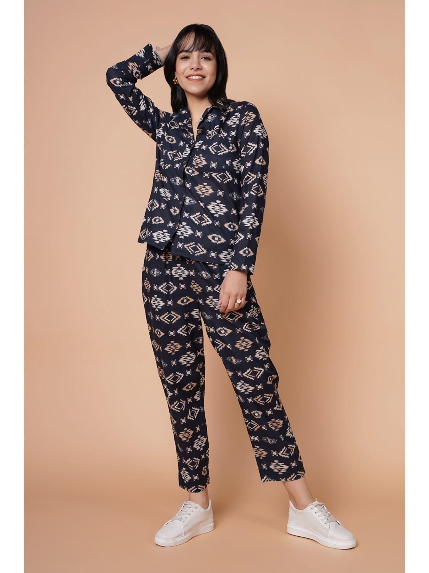 ikat printed loungewear