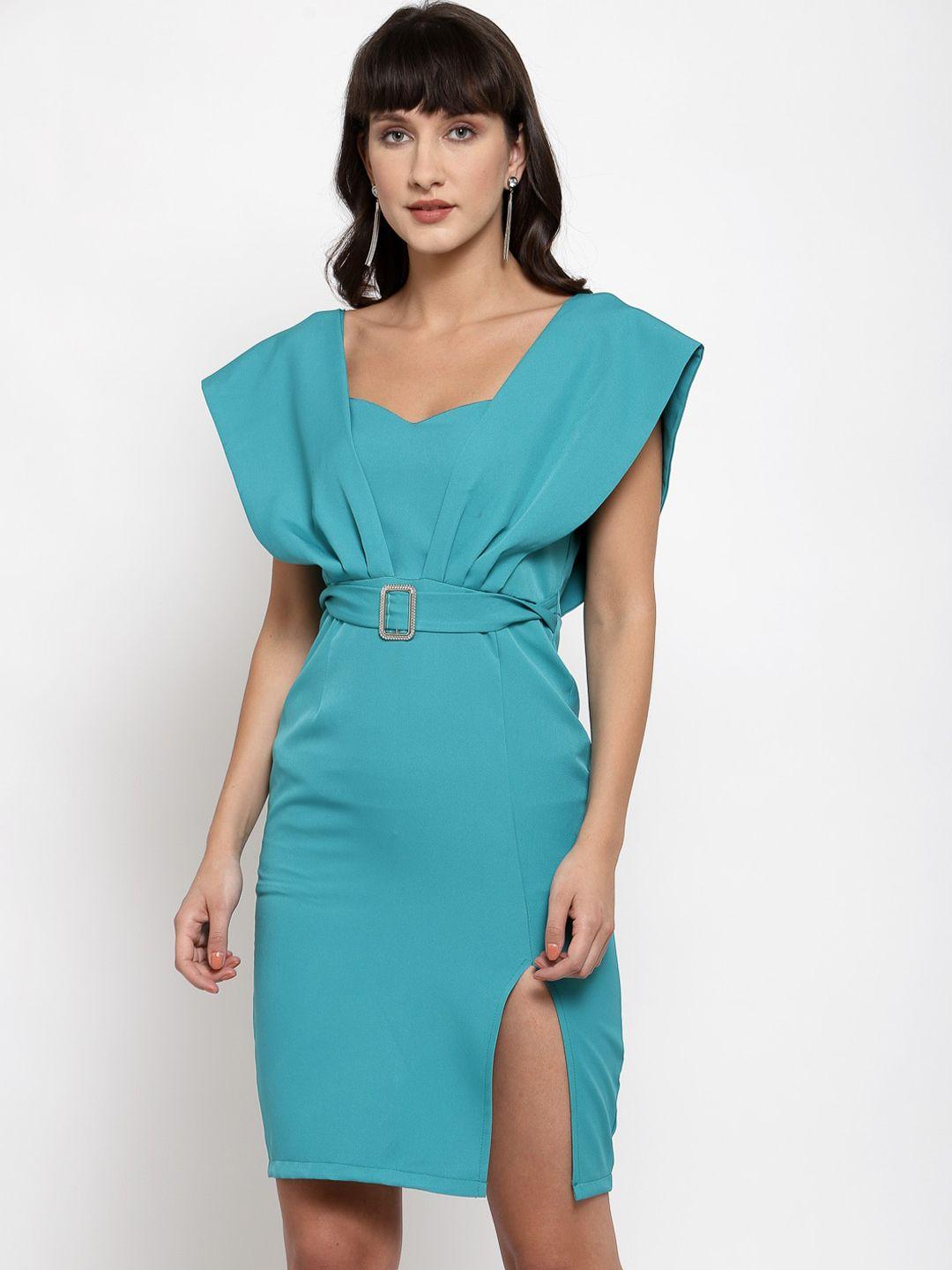 iki chic blue sheath dress