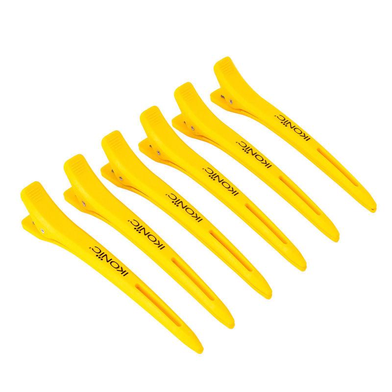 ikonic professional carbon section clips - yellow