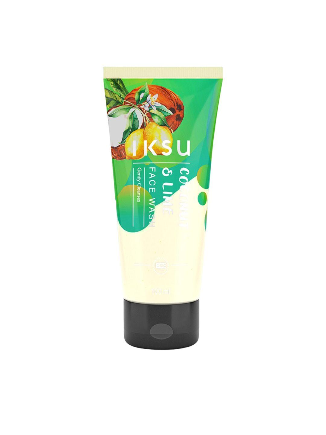 iksu by lifestyle coconut & lime face wash - 100ml