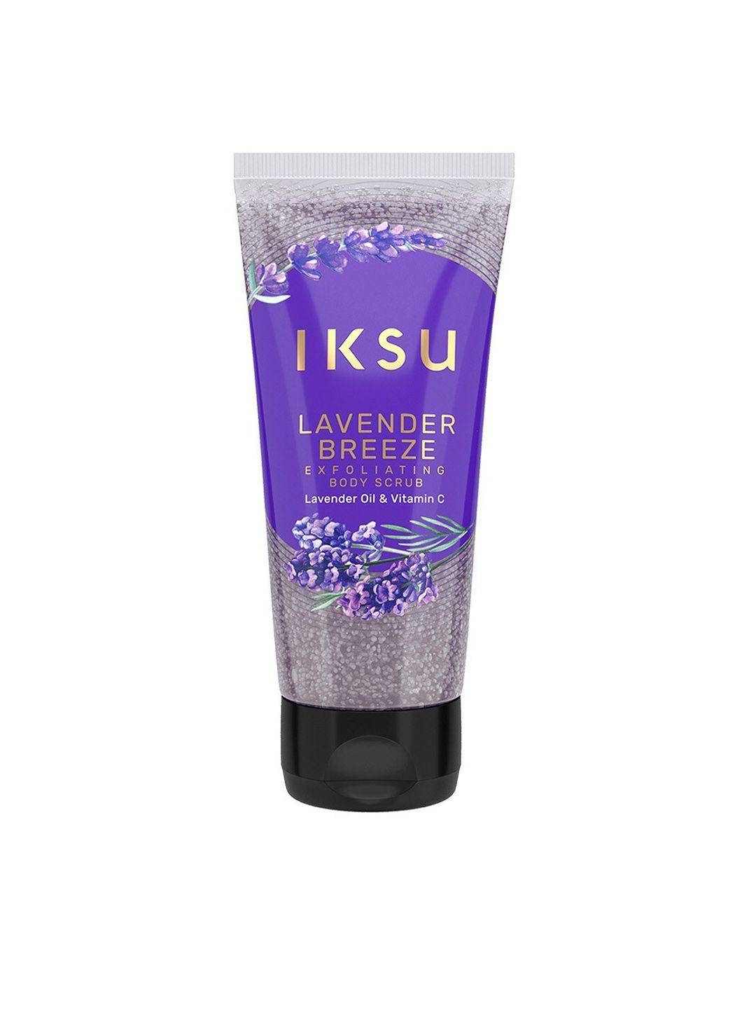 iksu by lifestyle lavender breeze exfoliating body scrub with vitamin c - 200ml