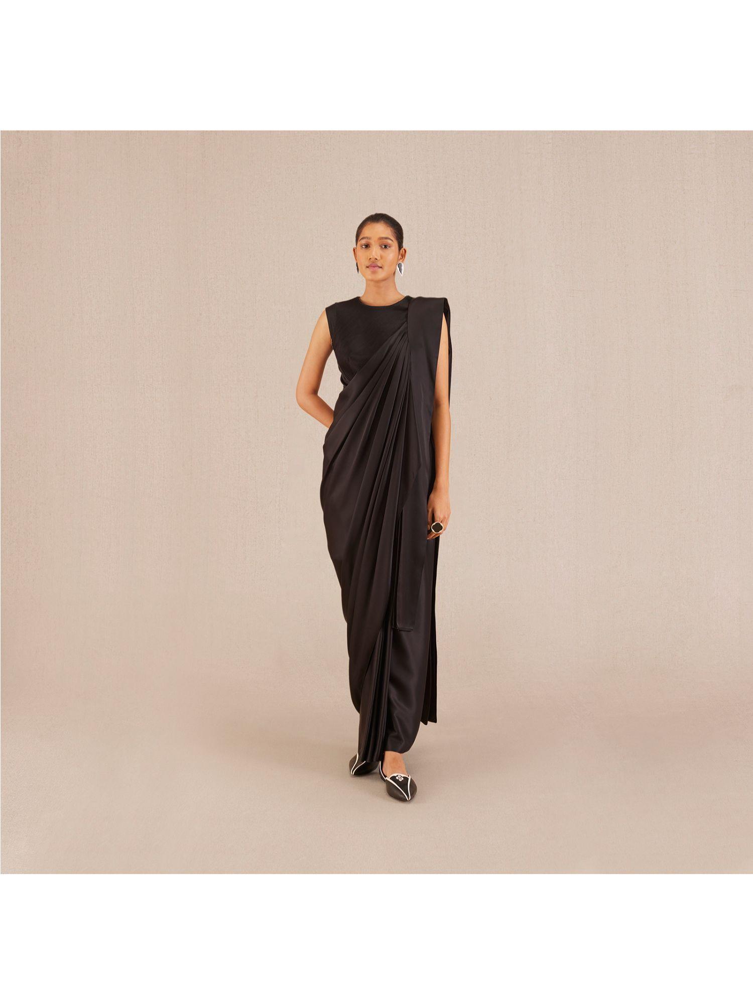 ila black saree