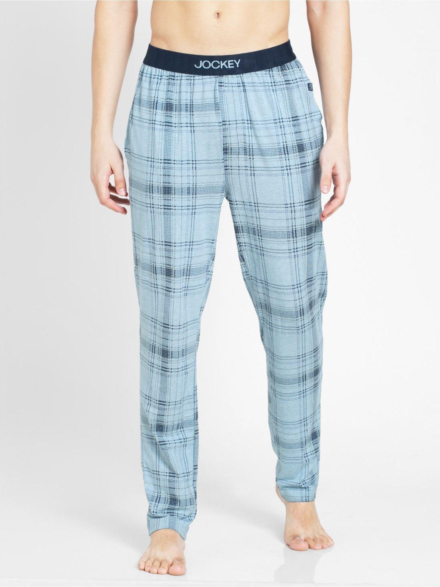 im03 mens tencel micro modal cotton elastane regular fit pyjama blue