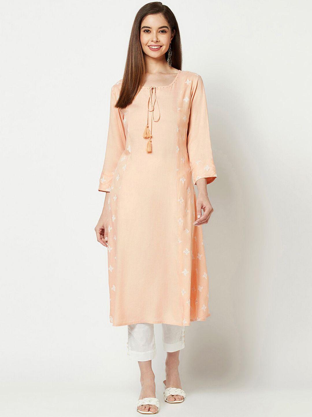 imara ethnic motifs embroidered tie-ups detailed kurta