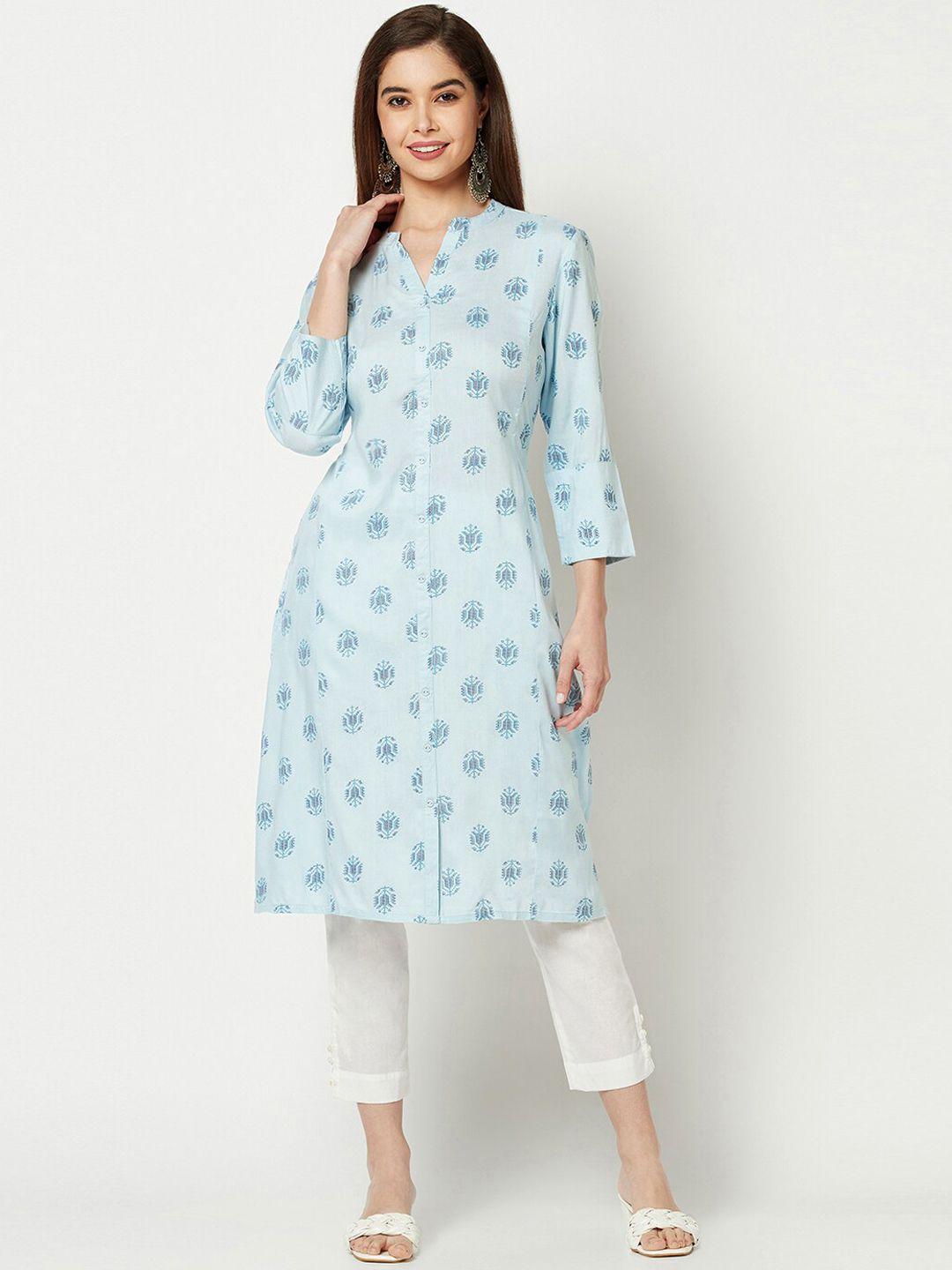 imara ethnic motifs printed regular kurta with trousers