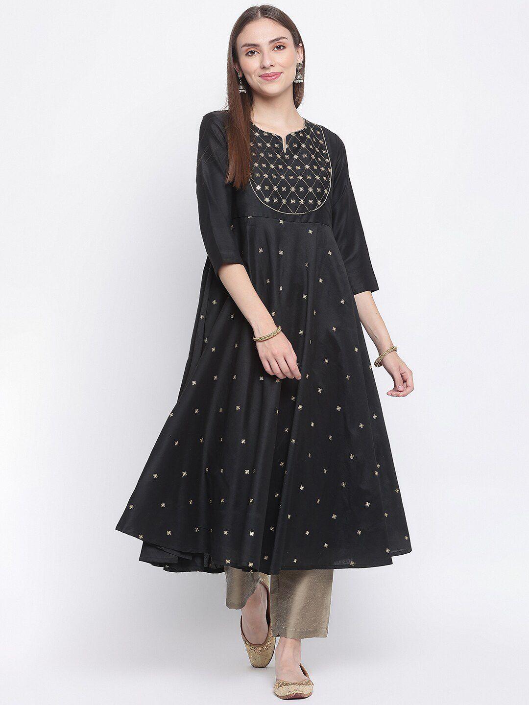 imara floral embroidered sequined kurta with trousers