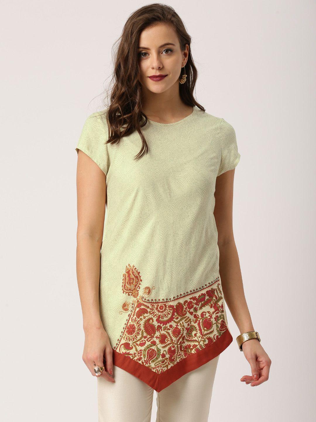 imara women beige printed top