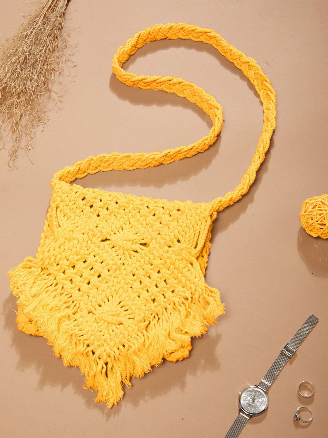 imars structured handheld bag with fringed