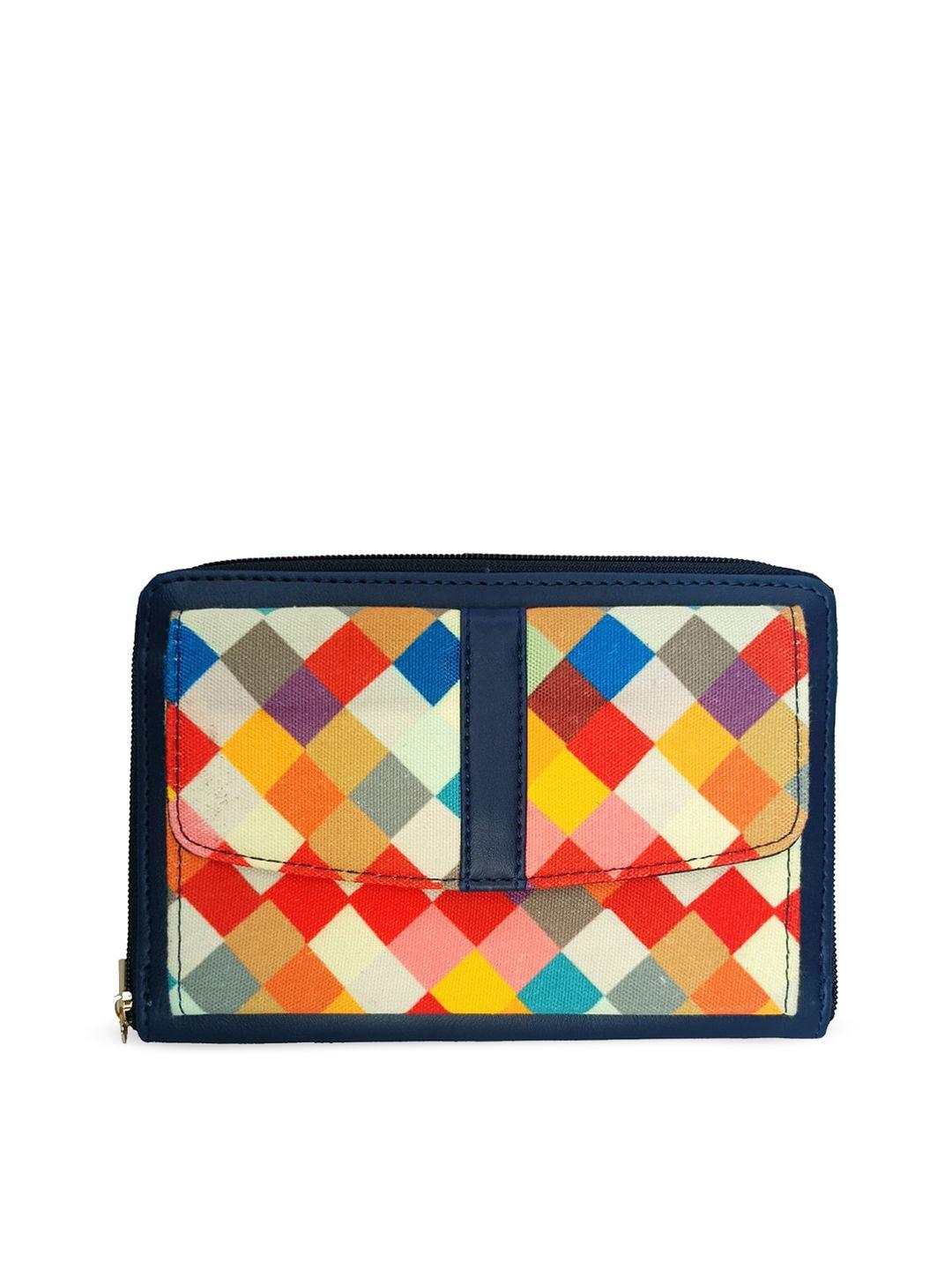 imars geometric printed wallet