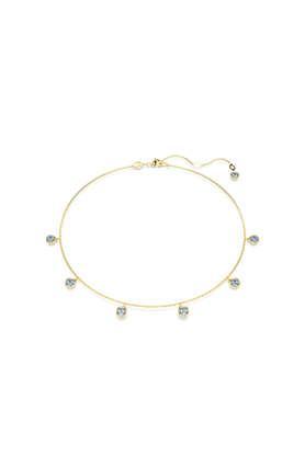 imber crystal, gold-tone finish western necklace