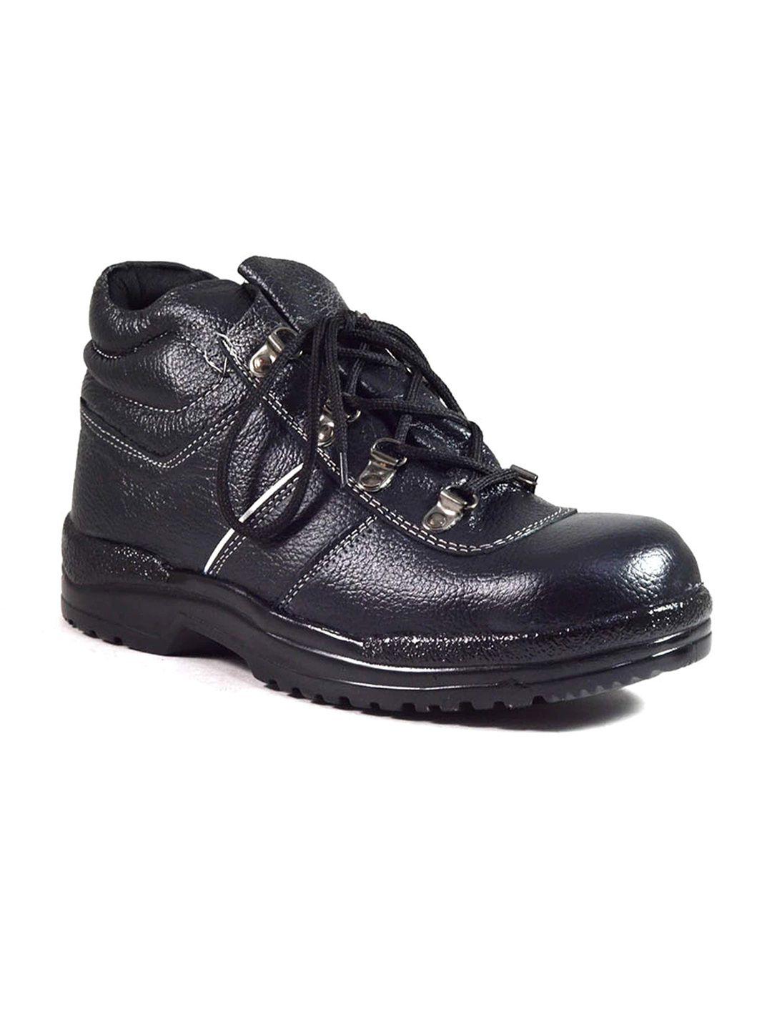 imcolus men textured leather mid-top regular boots