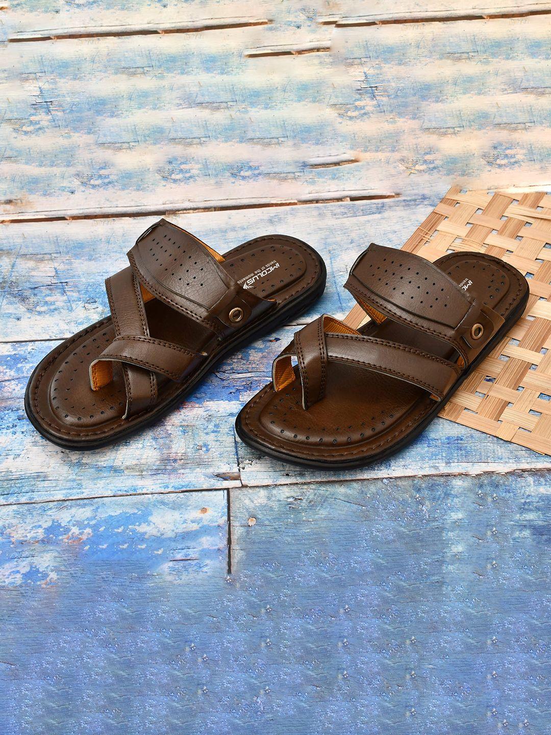 imcolus men textured one toe comfort sandals