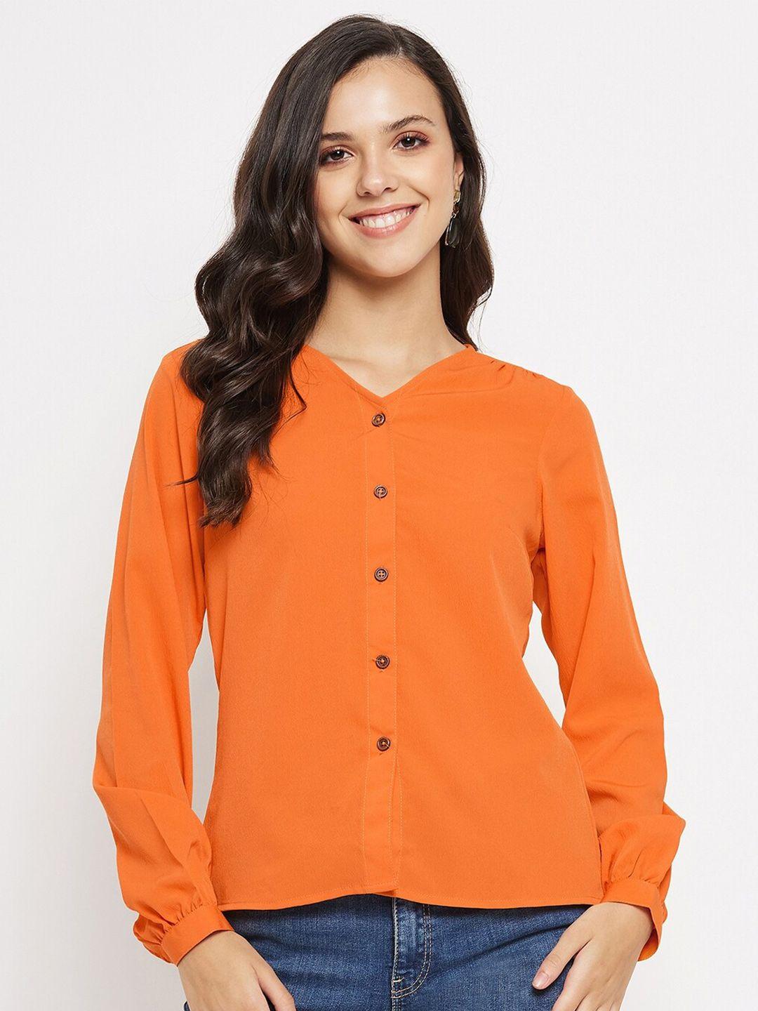 imfashini collarless gatrhered casual shirt