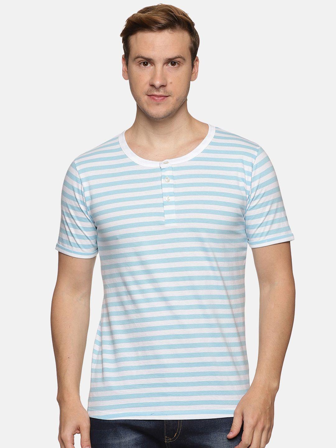 impackt striped henley neck slim fit t-shirt