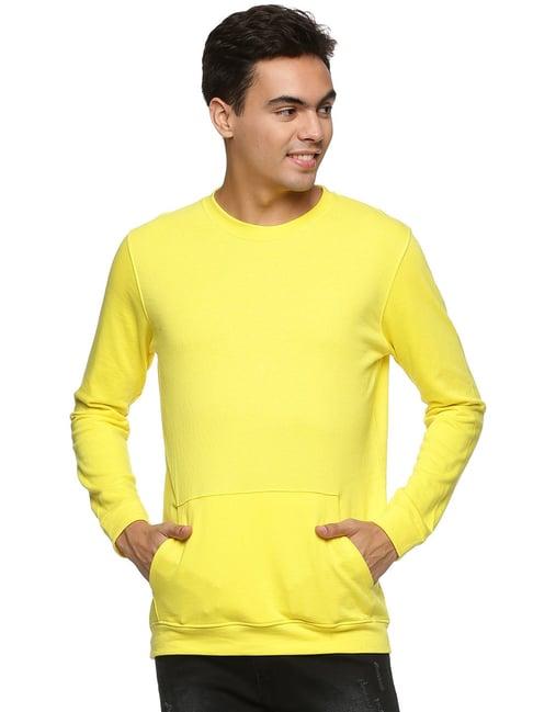 impackt yellow slim fit sweatshirt