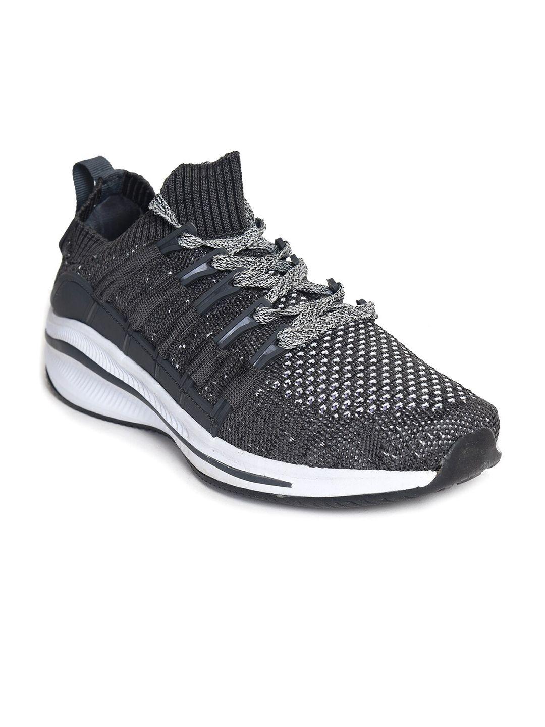 impakto men grey mesh running non-marking shoes