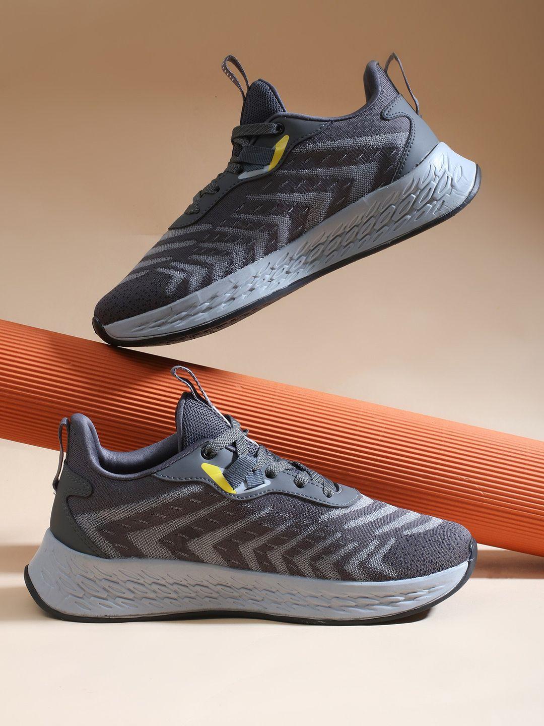 impakto men lightweight flyknit lace-up running shoes