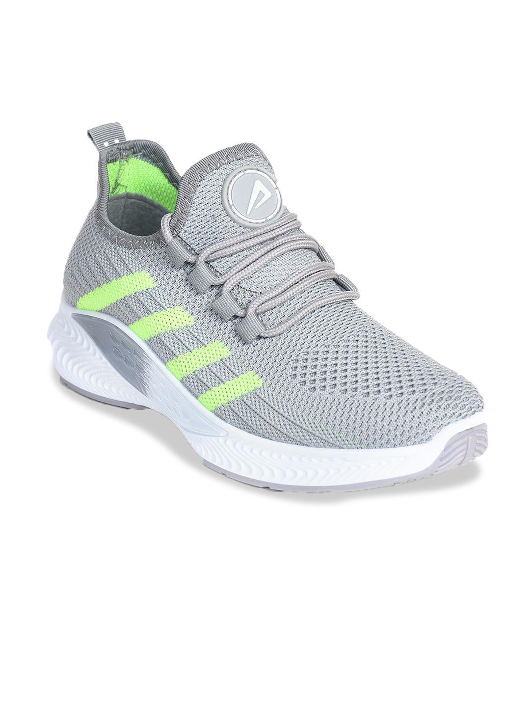 impakto women grey mesh non-marking running shoes