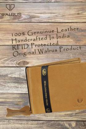 imperial iii beige nature friendly vegan leather men wallet with rfid protection - natural