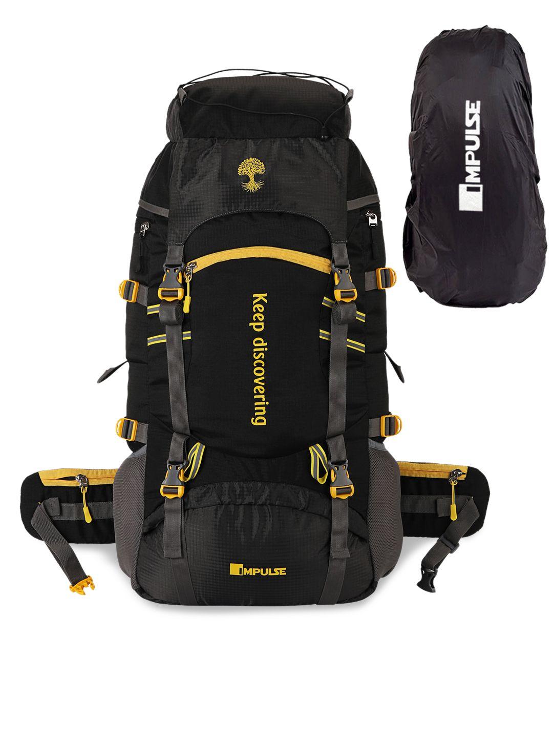 impulse black & yellow rucksacks