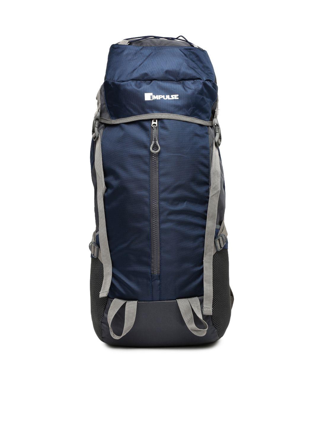 impulse unisex navy & grey thriller 65 litres rucksack