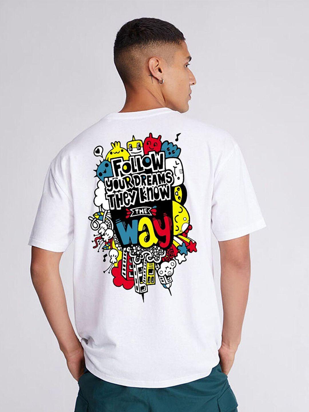 imsa moda typography printed cotton t-shirt