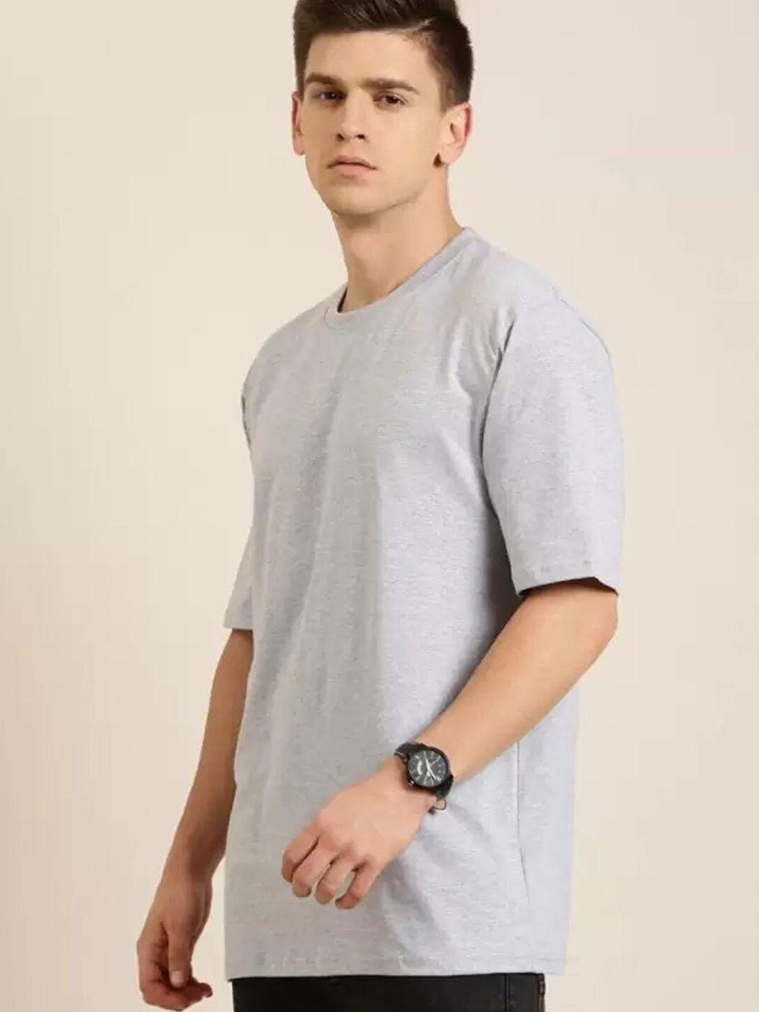 imsa moda men grey v-neck pockets t-shirt