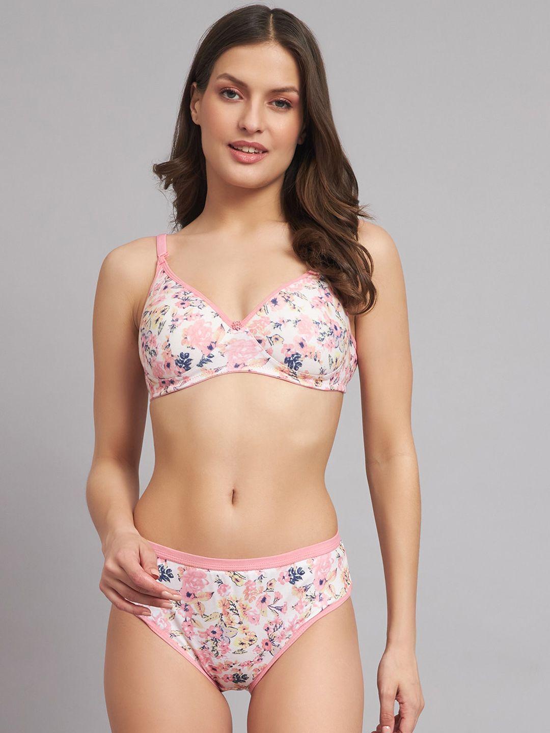 imsa moda printed lightly padded bikini lingerie set