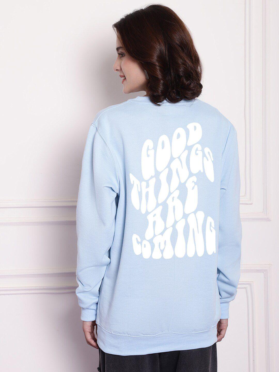 imsa moda typography printed sweatshirt