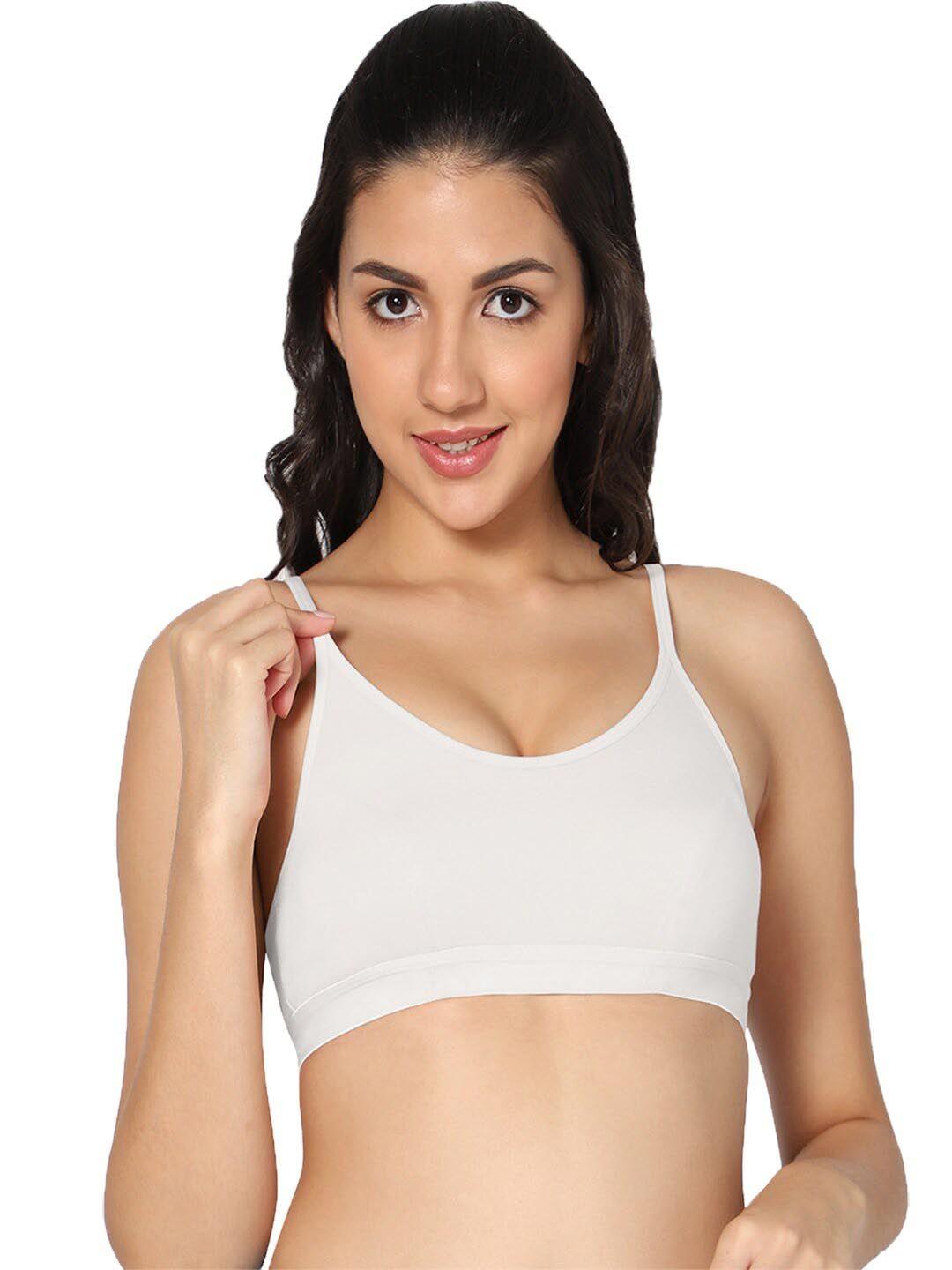 in care full coverage all day comfort non padded non-wired cotton workout sports bra