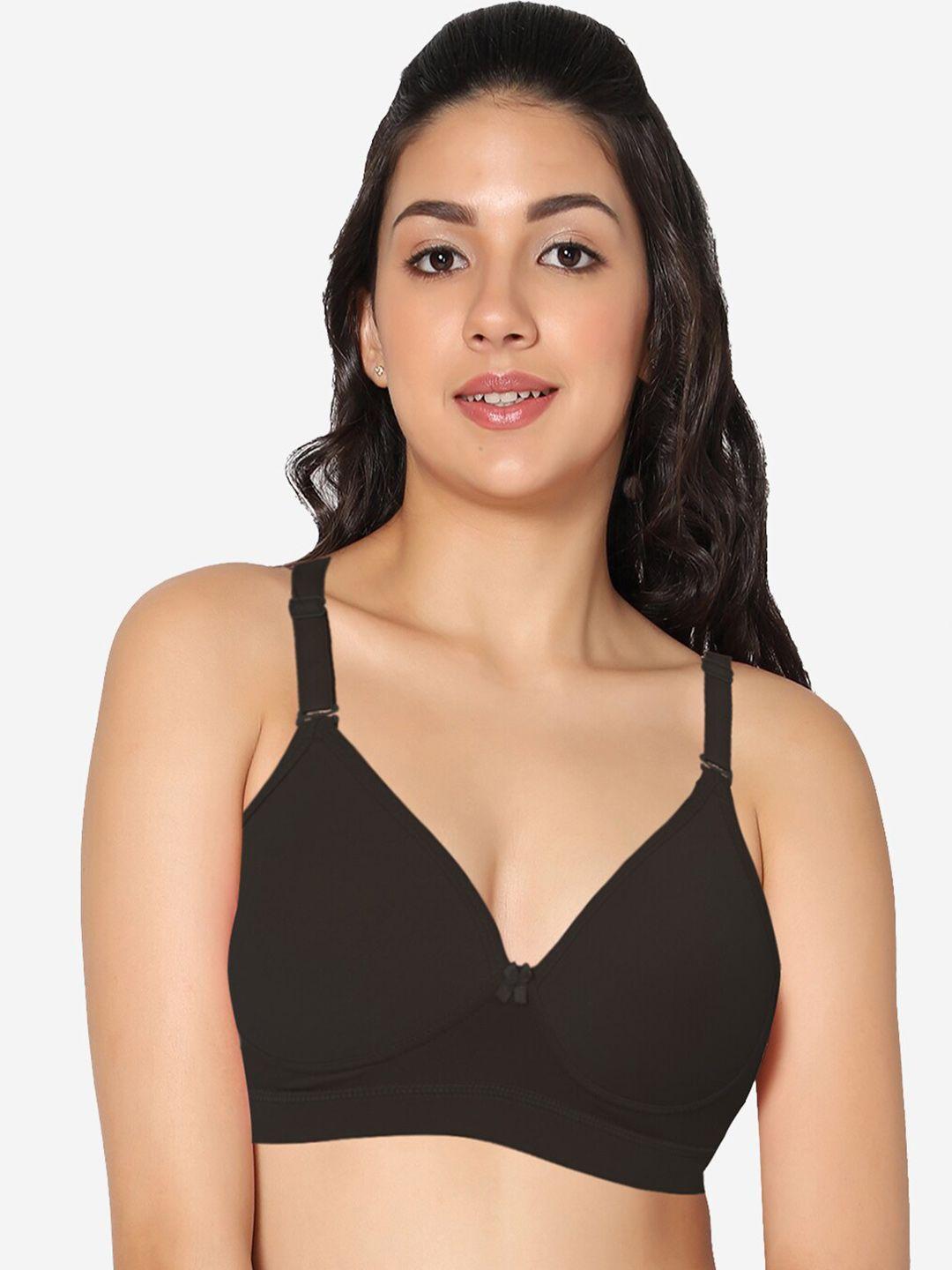in care full coverage heavily padded pure cotton push up bra with all day comfort