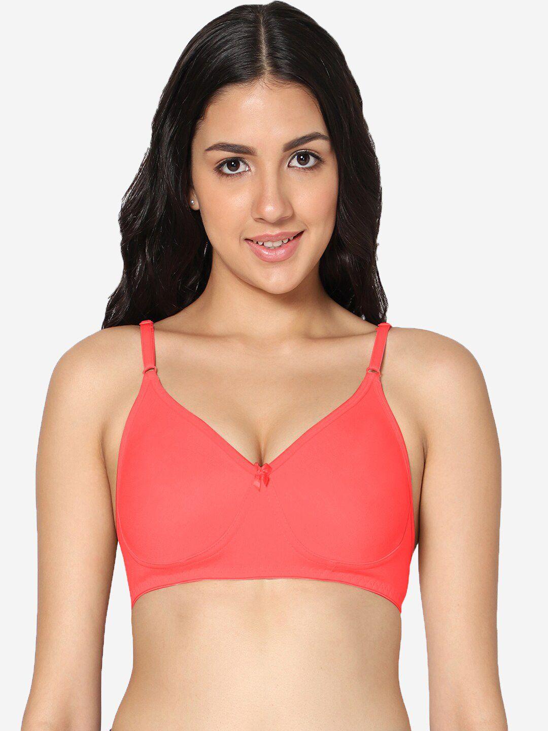 in care full coverage non padded all day comfort super support cotton t-shirt bra