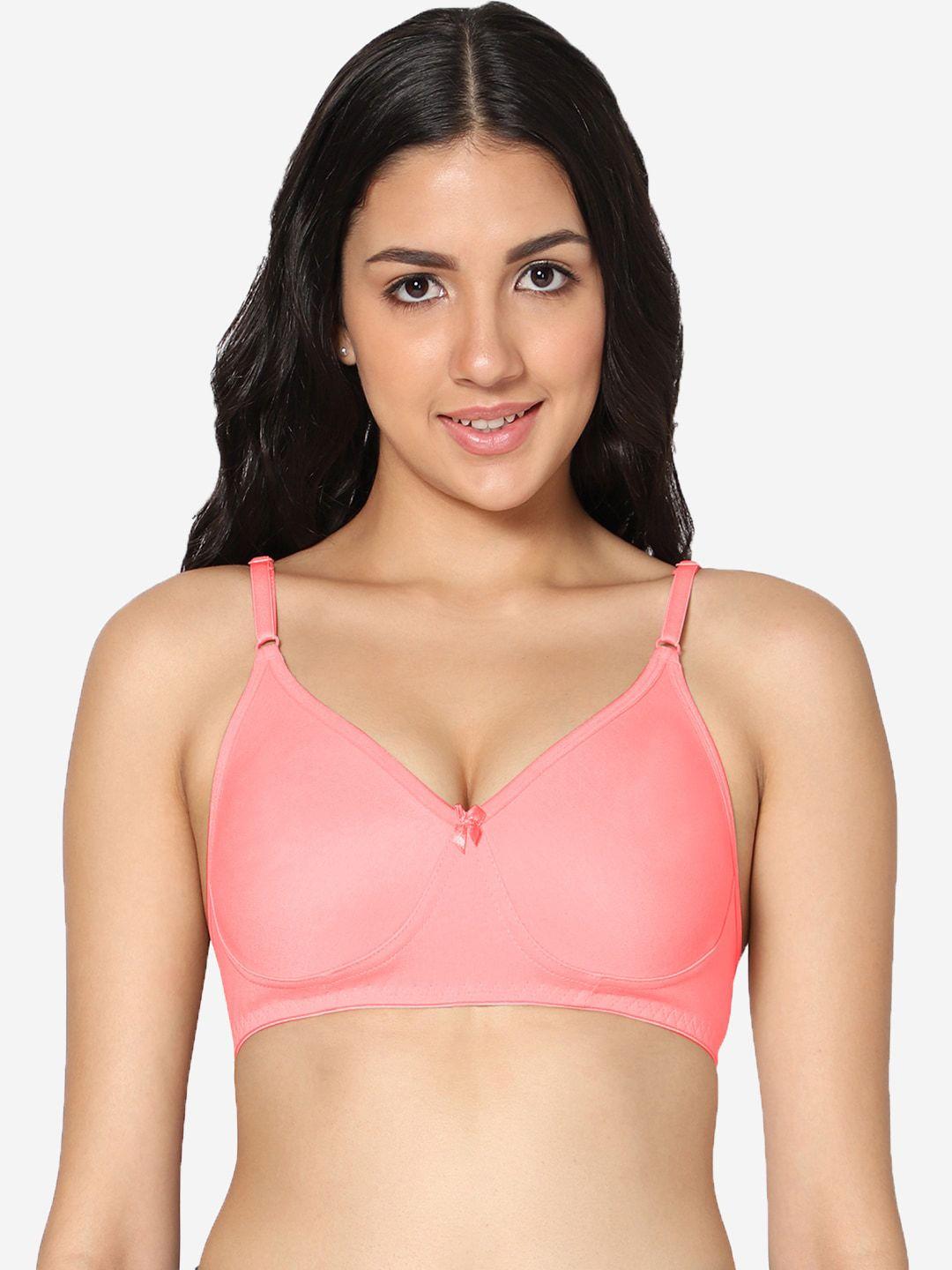 in care full coverage non padded all day comfort super support cotton t-shirt bra