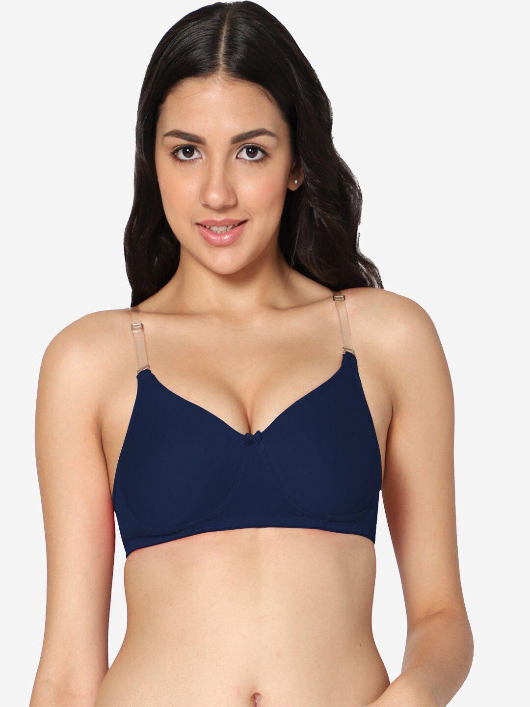 in care seamless full coverage heavily padded non wired all day comfort cotton push up bra