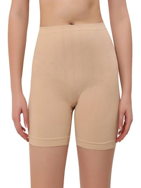 in care beige cycling shorts