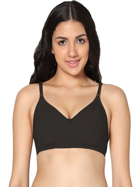 in care black cotton t-shirt bra