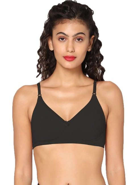 in care black full coverage non-wired t-shirt bra