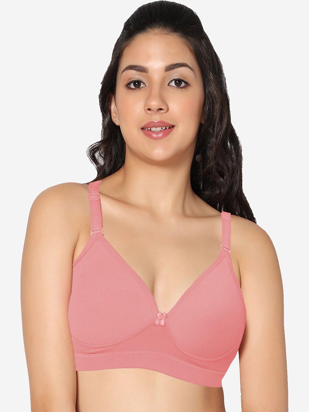 in care full coverage heavily padded pure cotton push up bra with all day comfort