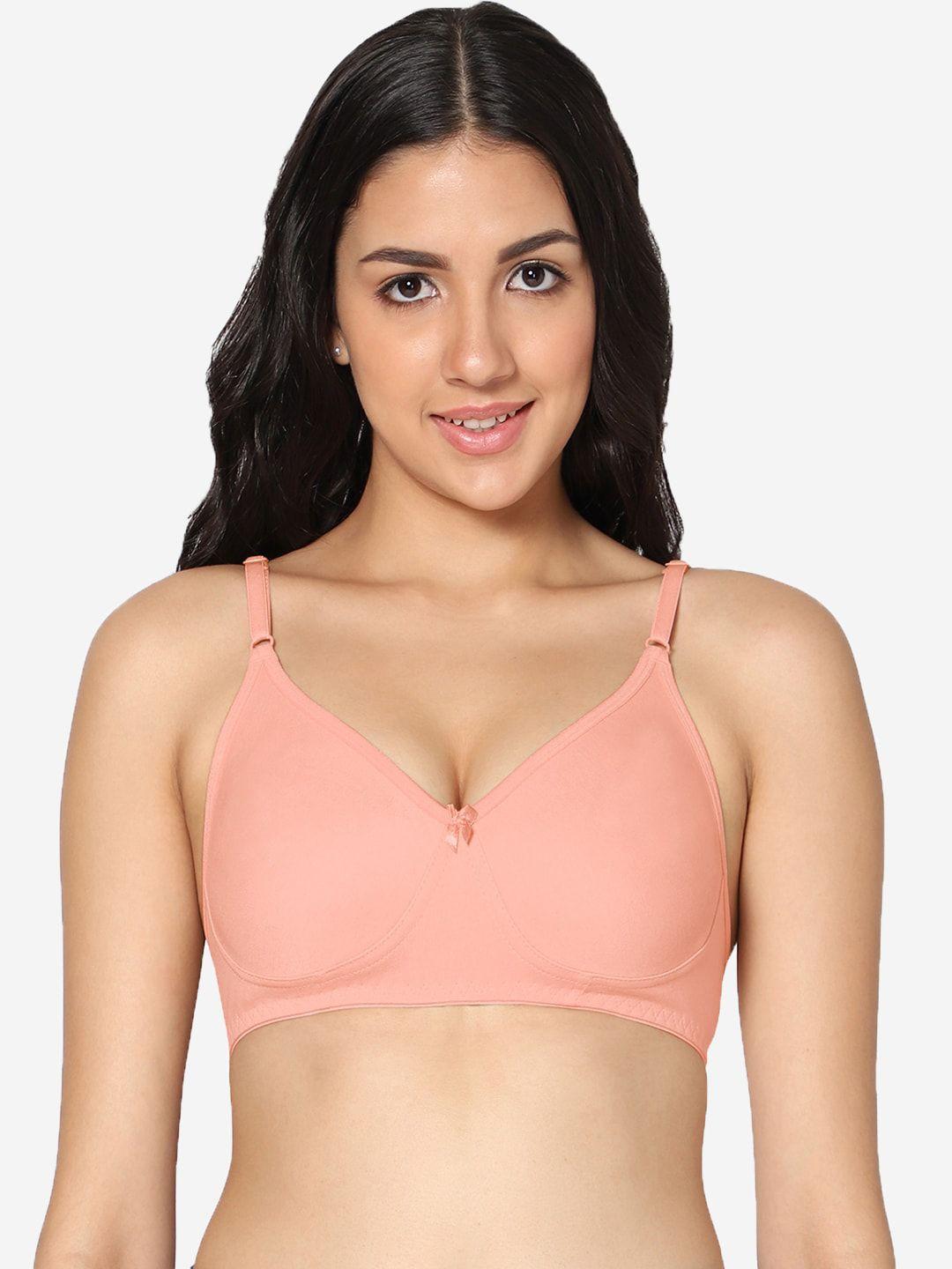 in care full coverage non padded supper support all day comfort cotton t shirt bra